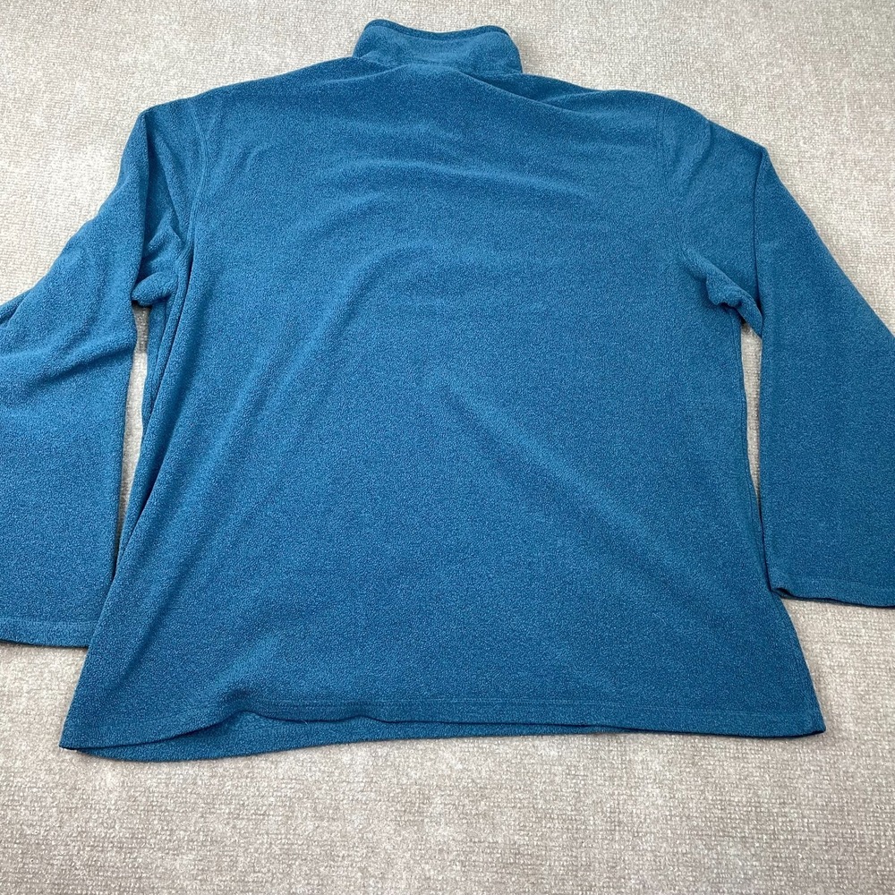 The North Face Polartec Classic Fleece Jacket Men's XL Blue Quarter Zip Pullover - Picture 5 of 14